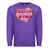 Purple praying moms club Premium Sweatshirt - texasbilliewilder