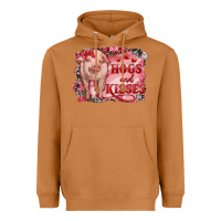 Meerkat Valentines Day Pig Hogs And Kisses Heavyweight Hoodie - RanaPortraitStore