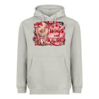 Moon Dust Valentines Day Pig Hogs And Kisses Heavyweight Hoodie - RanaPortraitStore