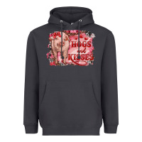 Smoke Valentines Day Pig Hogs And Kisses Heavyweight Hoodie - RanaPortraitStore