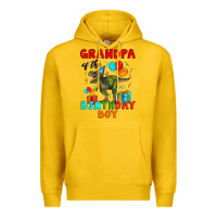 Lemon grandpa of the birthday boy t rex Premium Hoodie - Artiststas