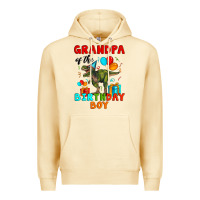 Pina Colada grandpa of the birthday boy t rex Premium Hoodie - Artiststas