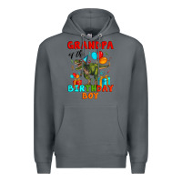Rock grandpa of the birthday boy t rex Premium Hoodie - Artiststas