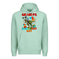 Seafoam grandpa of the birthday boy t rex Premium Hoodie - Artiststas