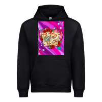 Black playing cards with pearls and glitter air Urban Hoodie - AdoDesignShop