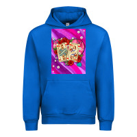 Cobalt playing cards with pearls and glitter air Urban Hoodie - AdoDesignShop