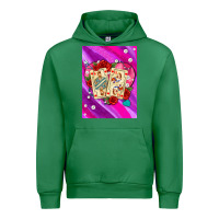 Emerald playing cards with pearls and glitter air Urban Hoodie - AdoDesignShop