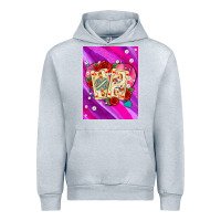 Heather Grey playing cards with pearls and glitter air Urban Hoodie - AdoDesignShop