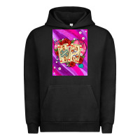 Pigment Black playing cards with pearls and glitter air Urban Hoodie - AdoDesignShop