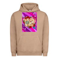 Pigment Burro playing cards with pearls and glitter air Urban Hoodie - AdoDesignShop