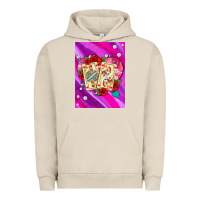 Pigment French Oak playing cards with pearls and glitter air Urban Hoodie - AdoDesignShop