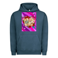 Pigment Midnight Navy playing cards with pearls and glitter air Urban Hoodie - AdoDesignShop