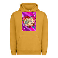 Pigment Peanut Butter playing cards with pearls and glitter air Urban Hoodie - AdoDesignShop