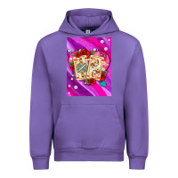 Tulip playing cards with pearls and glitter air Urban Hoodie - AdoDesignShop