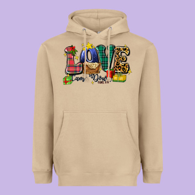 Love Came Down Luke 2 11 Heavyweight Hoodie Designed By Zillion Design Studio