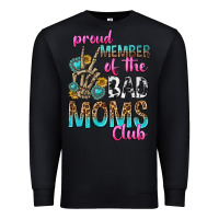 Black proud member of the bad moms club Premium Sweatshirt - texasbilliewilder