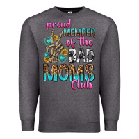 Charcoal Heather proud member of the bad moms club Premium Sweatshirt - texasbilliewilder