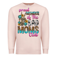 Pale Pink proud member of the bad moms club Premium Sweatshirt - texasbilliewilder