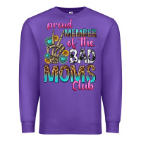 Purple proud member of the bad moms club Premium Sweatshirt - texasbilliewilder