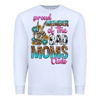 White proud member of the bad moms club Premium Sweatshirt - texasbilliewilder