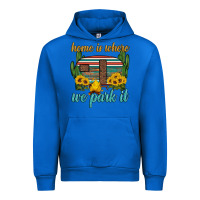Cobalt home is where we park it Urban Hoodie - Artiststas