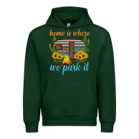 Forest Green home is where we park it Urban Hoodie - Artiststas