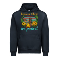 Navy home is where we park it Urban Hoodie - Artiststas