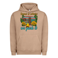 Pigment Burro home is where we park it Urban Hoodie - Artiststas