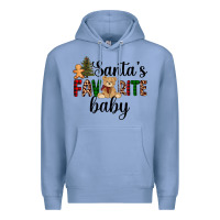 Colony Blue santa's favorite baby Premium Hoodie - AdoDesignShop
