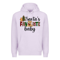 Lilac santa's favorite baby Premium Hoodie - AdoDesignShop