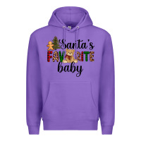Purple santa's favorite baby Premium Hoodie - AdoDesignShop