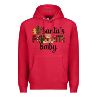 Cardinal santa's favorite baby Premium Hoodie - AdoDesignShop