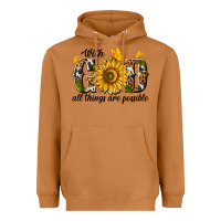 Meerkat with god all things are possible Heavyweight Hoodie - texasbilliewilder
