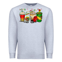 Heather Grey juneteenth coffee cups Premium Sweatshirt - Zillion Design Studio