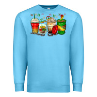 Ocean Blue juneteenth coffee cups Premium Sweatshirt - Zillion Design Studio