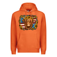 Carrot 4th of july shaggy cow Premium Hoodie - Jasminsmagicworld