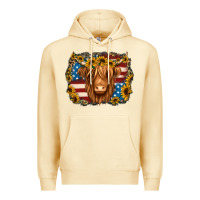 Pina Colada 4th of july shaggy cow Premium Hoodie - Jasminsmagicworld