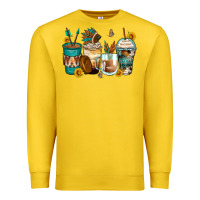 Lemon indian headdress coffee cups Premium Sweatshirt - Zillion Design Studio