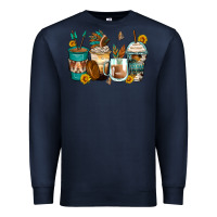 Navy indian headdress coffee cups Premium Sweatshirt - Zillion Design Studio