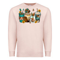 Pale Pink indian headdress coffee cups Premium Sweatshirt - Zillion Design Studio