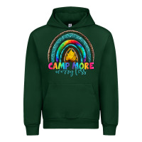 Forest Green camp more worry less Urban Hoodie - Artiststas