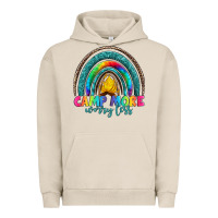 Pigment French Oak camp more worry less Urban Hoodie - Artiststas