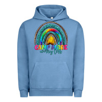 Pigment Pebble Blue camp more worry less Urban Hoodie - Artiststas