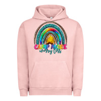 Pigment Salmon camp more worry less Urban Hoodie - Artiststas