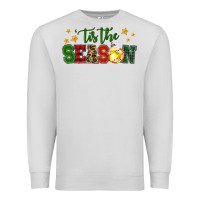 Dove Grey 'tis the season softball christmas Premium Sweatshirt - RanaPortraitStore