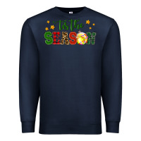 Navy 'tis the season softball christmas Premium Sweatshirt - RanaPortraitStore