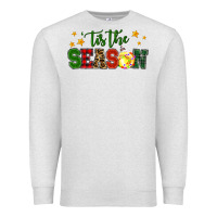Oatmeal Heather 'tis the season softball christmas Premium Sweatshirt - RanaPortraitStore