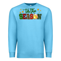 Ocean Blue 'tis the season softball christmas Premium Sweatshirt - RanaPortraitStore