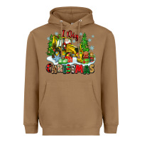 Toasted Coconut i dig christmas Heavyweight Hoodie - Zillion Design Studio