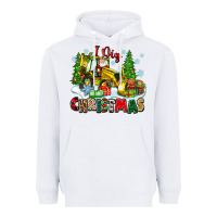 White i dig christmas Heavyweight Hoodie - Zillion Design Studio